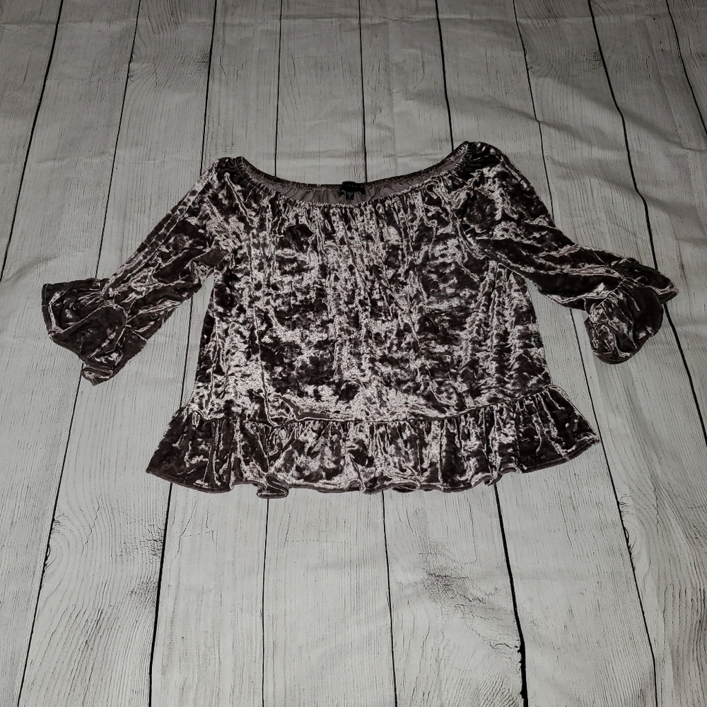 Sanctuary beautiful crushed Velvet Blouse - Picture 5 of 10